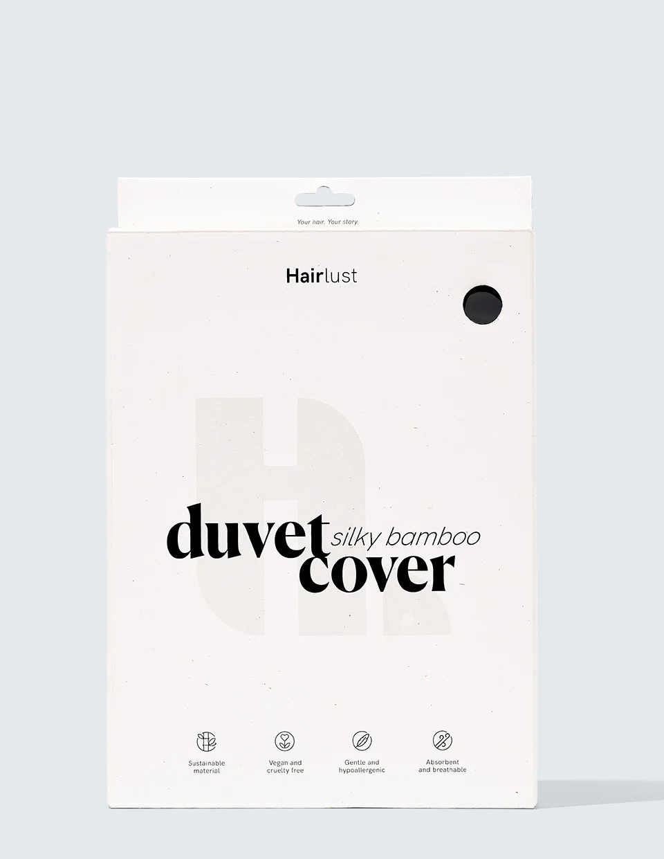 Silky Bamboo Duvet Cover, Jet Black - Image 2