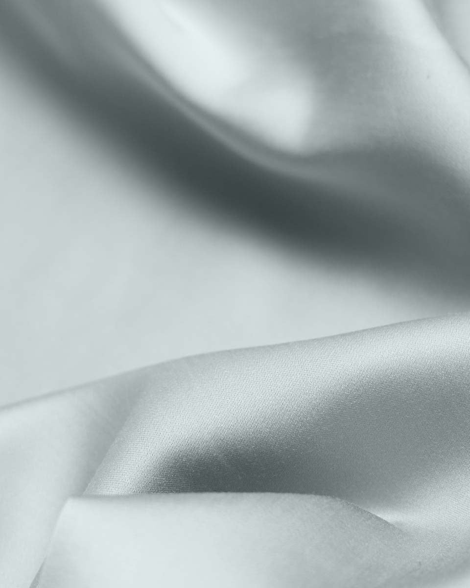 Silky Bamboo Flat Sheet, Cloud Gray - Image 4