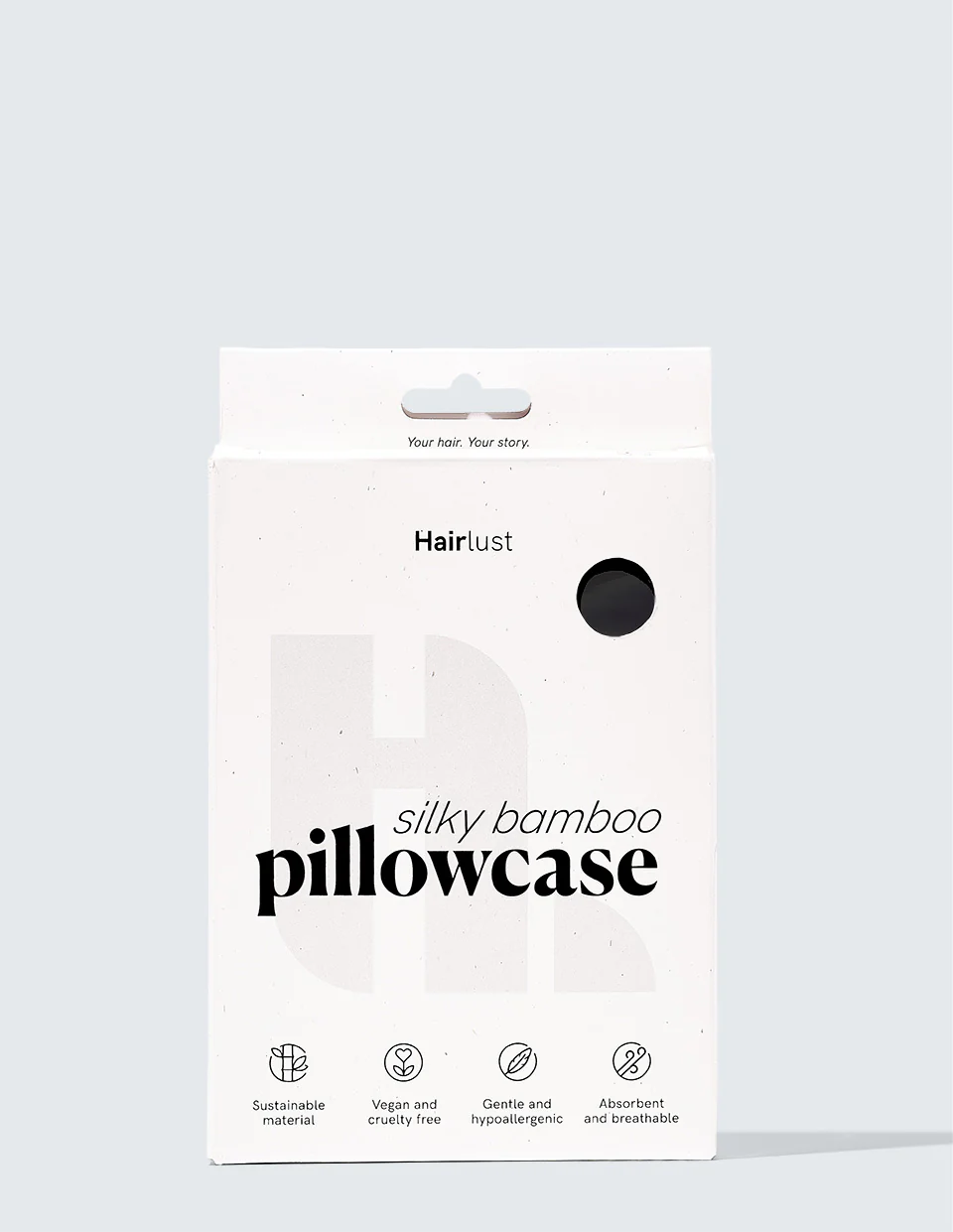 Silky Bamboo Pillowcase, Jet Black - Image 2