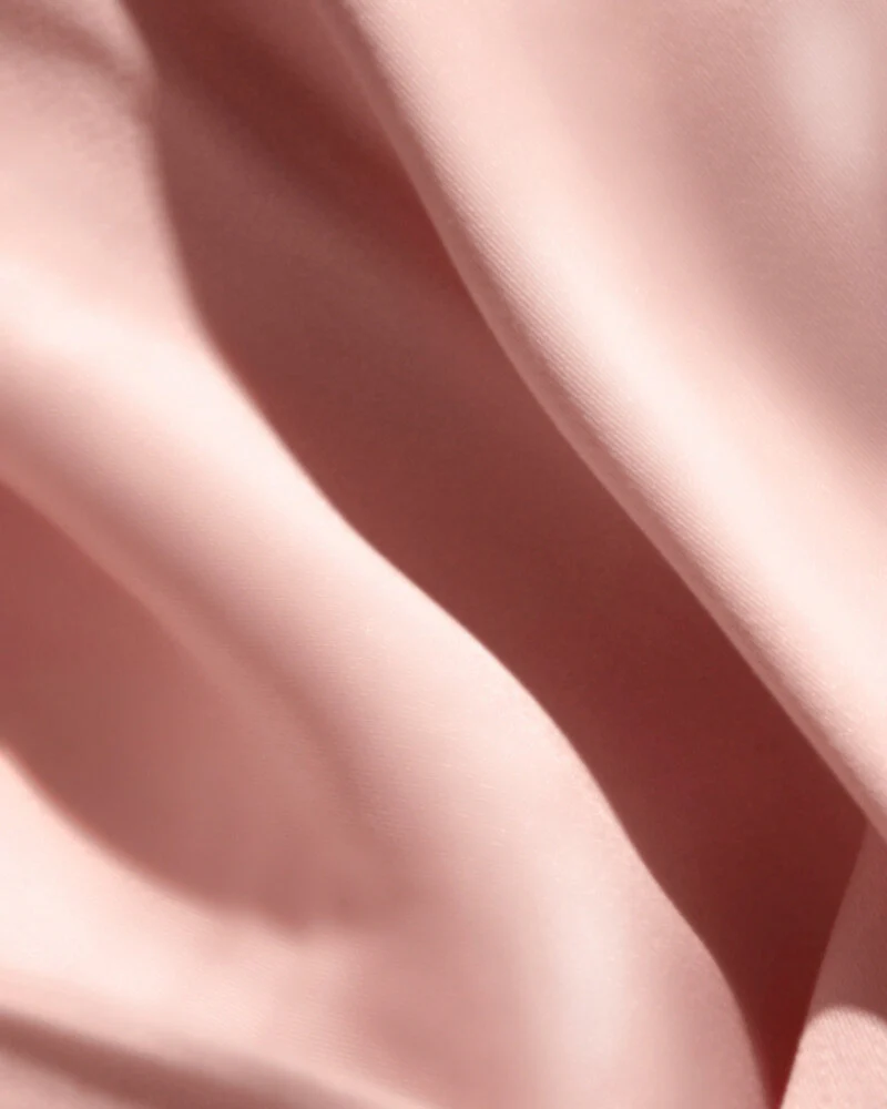 Silky Bamboo Pillowcase, Powder Pink - Image 5