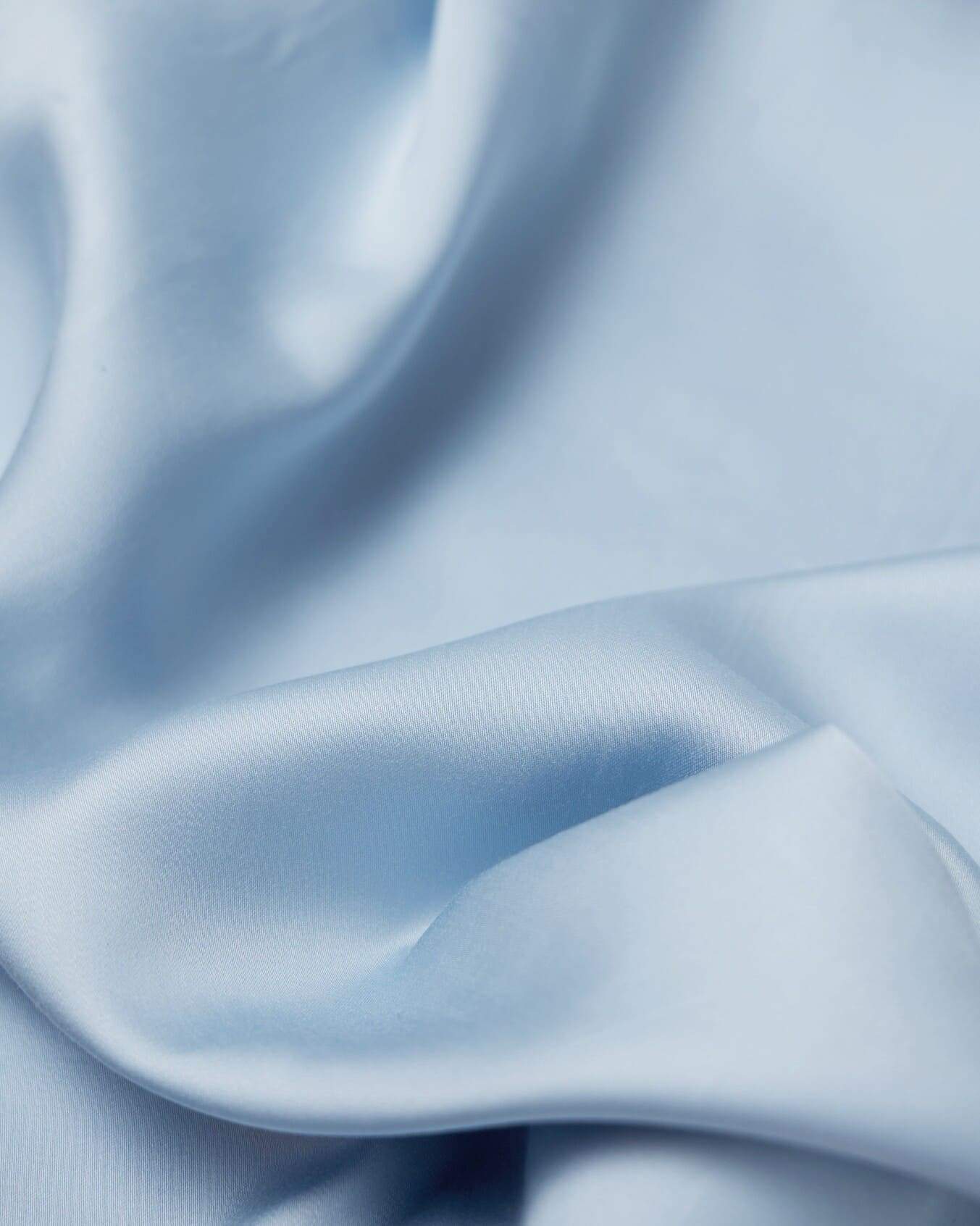 Silky Bamboo Pillowcase, Sky Blue - Image 3