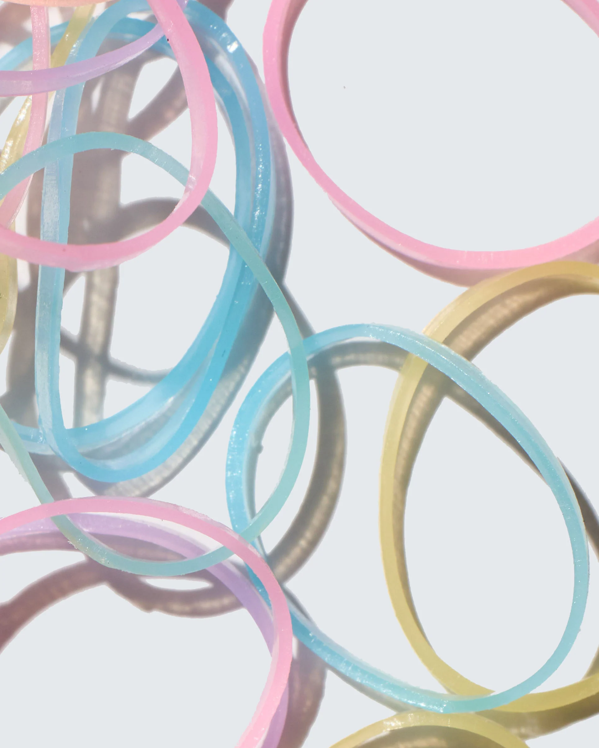 Snag-Free Elastic Hair Ties, 1000-Pack, Pastel - Image 2